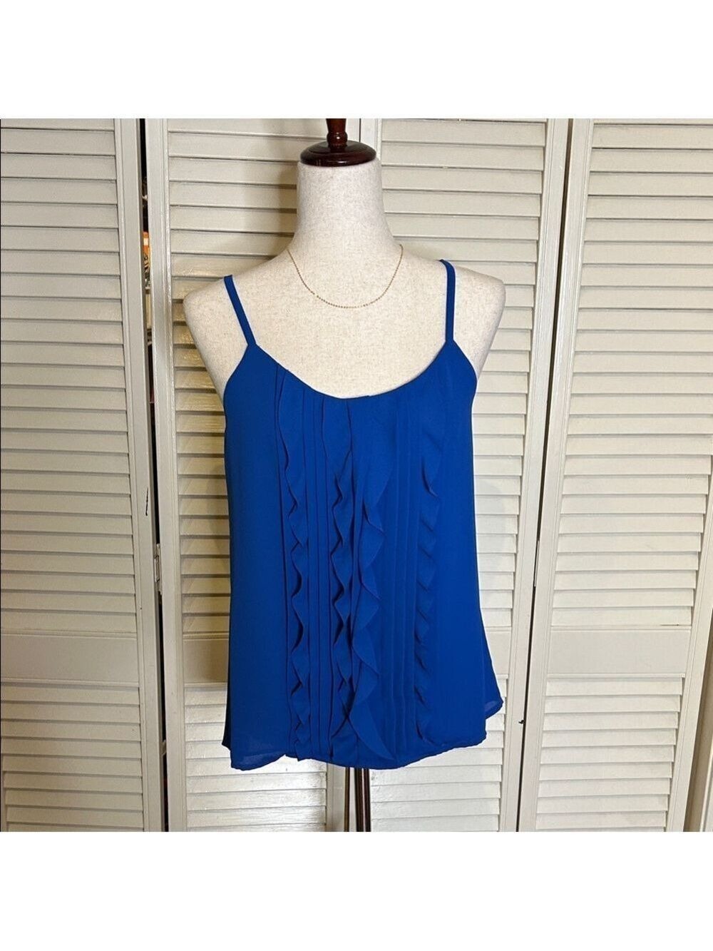 LOFT Royal Blue Spaghetti Strap Camisole Small